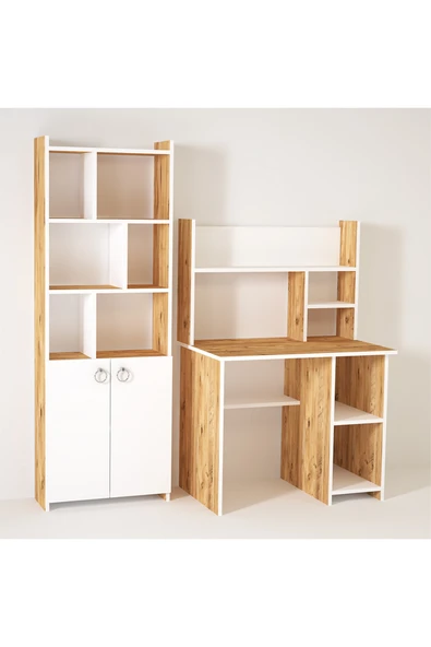 Kalender Dekor Jimmy Mayra 90 Cm Çalışma Masası Takımı Jmm02 - Resim 3