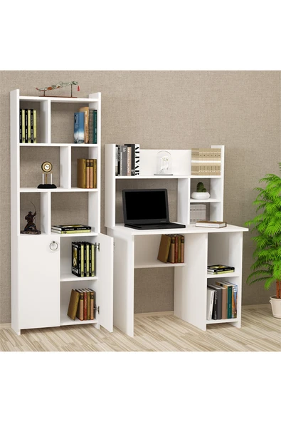 Kalender Dekor Jimmy Mayra 90 Cm Çalışma Masası Takımı Jmm01 - Resim 2