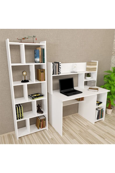 Kalender Dekor Jimmy Snow 120 Cm Çalışma Masası Takımı Jms01 - Resim 2