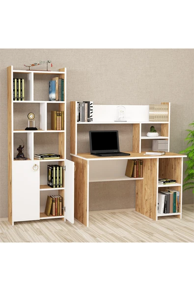 Kalender Dekor Jimmy Mayra 120 Cm Çalışma Masası Takımı Jmm02 - Resim 2