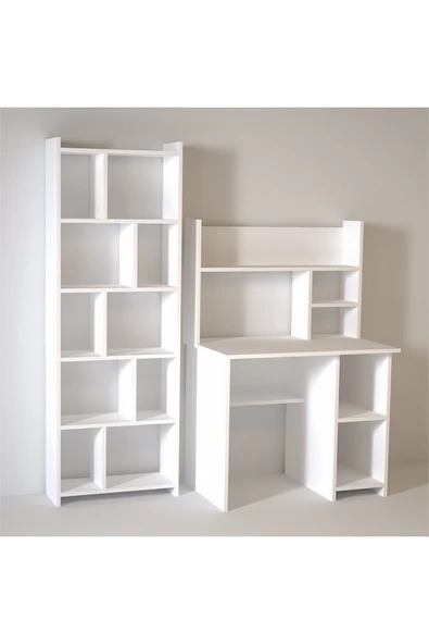 Kalender Dekor Jimmy Snow 90 Cm Çalışma Masası Takımı Jms01 - Resim 3