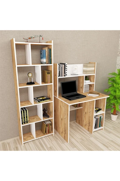 Kalender Dekor Jimmy Snow 90 Cm Çalışma Masası Takımı Jms02 - Resim 2