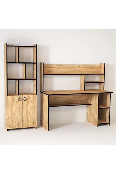 Kalender Dekor Jimmy Mayra 145 Cm Çalışma Masası Takımı Jmm04 - Resim 3