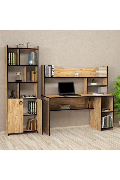 Kalender Dekor Jimmy Mayra 145 Cm Çalışma Masası Takımı Jmm04 - Resim 2