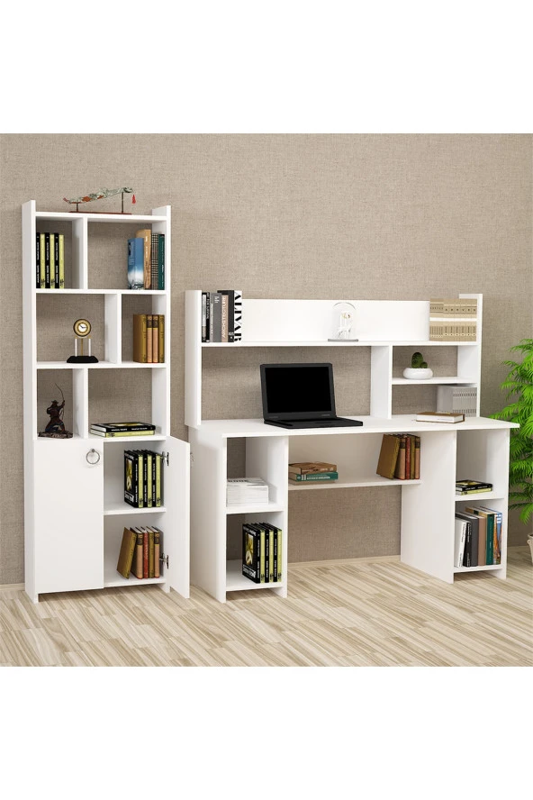 Kalender Dekor Jimmy-twins Mayra 145 Cm Çalışma Masası Takımı Jmm01 - 2