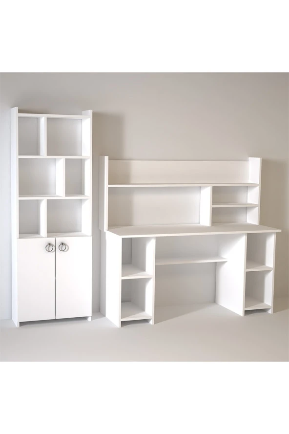 Kalender Dekor Jimmy-twins Mayra 145 Cm Çalışma Masası Takımı Jmm01 - 3