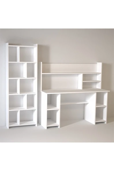 Kalender Dekor Jimmy Snow 145 Cm Çalışma Masası Takımı Jms01 - Resim 3