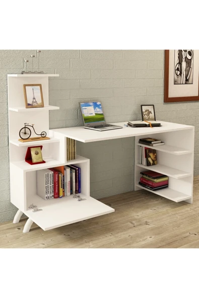 Kalender Dekor Olivia Dolaplı Bilgisyar Masası Çalışma Masası Ol01 - Resim 2