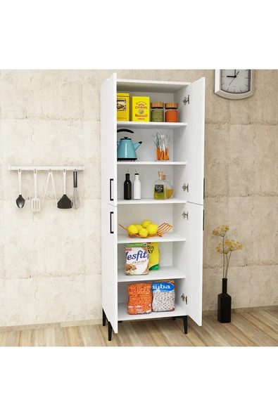 Kalender Dekor Rose-4 Çok Amaçlı Mutfak Dolabı - Resim 4