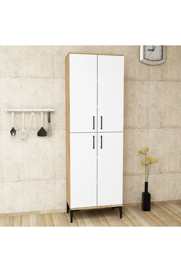 Kalender Dekor Rose-4 Çok Amaçlı Mutfak Dolabı