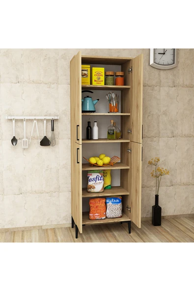 Kalender Dekor Rose-4 Çok Amaçlı Mutfak Dolabı - Resim 4