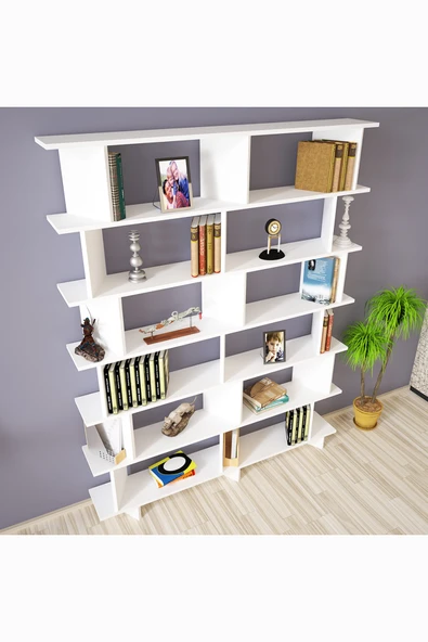 Kalender Dekor Azure-150 Raflı Kitaplık - Resim 3