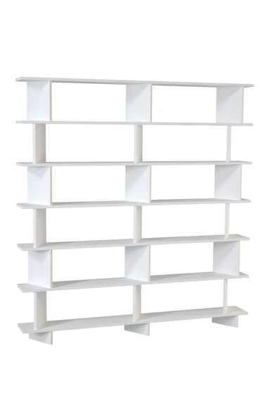 Kalender Dekor Azure-180 Raflı Kitaplık - Resim 4