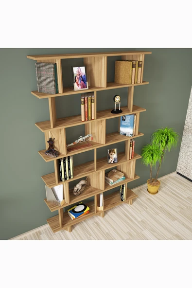 Kalender Dekor Azure-120 Raflı Kitaplık - Resim 3