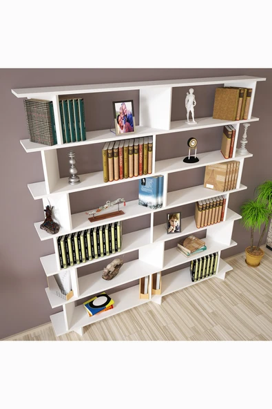 Kalender Dekor Azure-180 Raflı Kitaplık - Resim 3