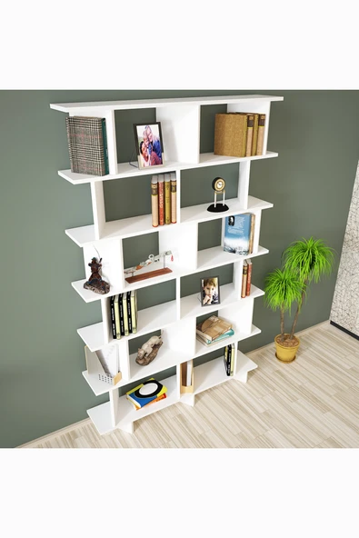 Kalender Dekor Azure-120 Raflı Kitaplık - Resim 3