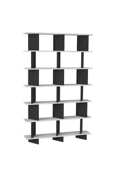 Kalender Dekor Azure-120 Raflı Kitaplık - Resim 4