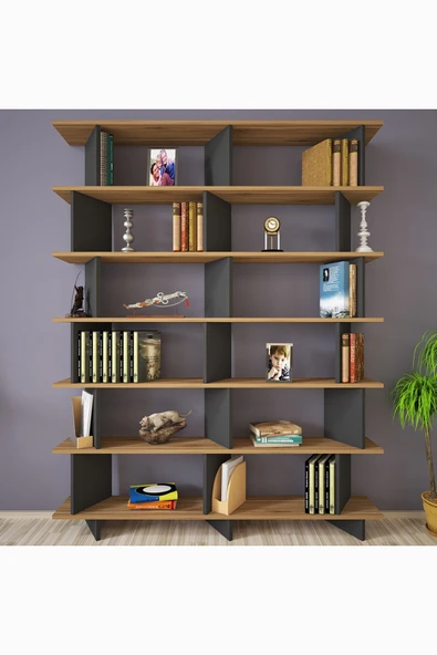 Kalender Dekor Azure-150 Raflı Kitaplık - Resim 2