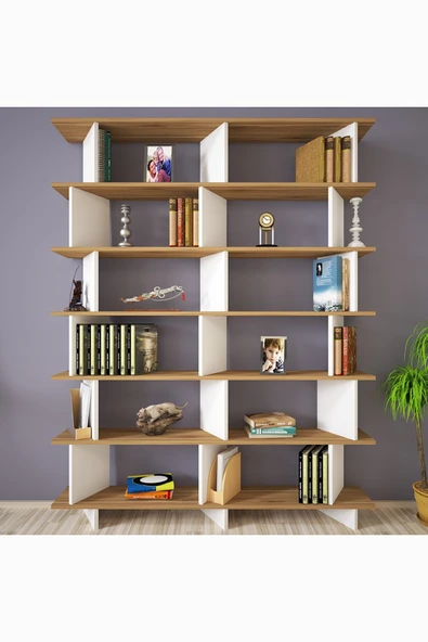 Kalender Dekor Azure-150 Raflı Kitaplık - Resim 2