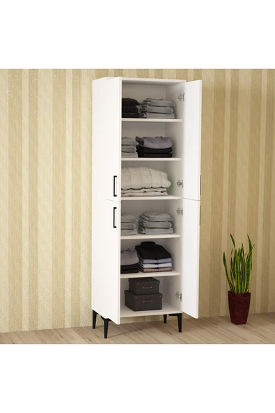 Kalender Dekor Rose-4 Çok Amaçlı Elbise Dolabı Gardırop - Resim 4