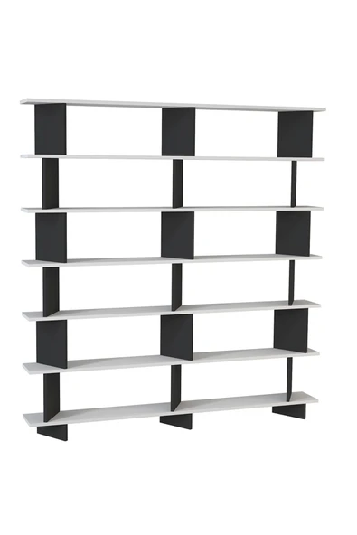 Kalender Dekor Azure-180 Raflı Kitaplık - Resim 4