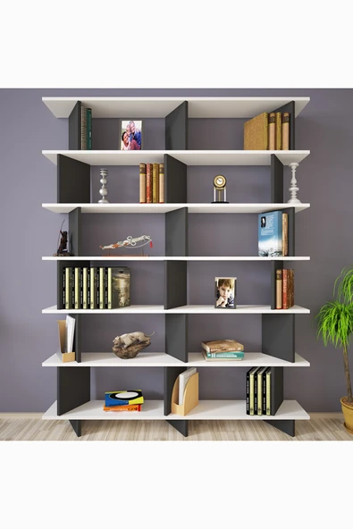 Kalender Dekor Azure-150 Raflı Kitaplık - Resim 2