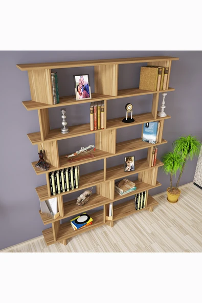 Kalender Dekor Azure-150 Raflı Kitaplık - Resim 3