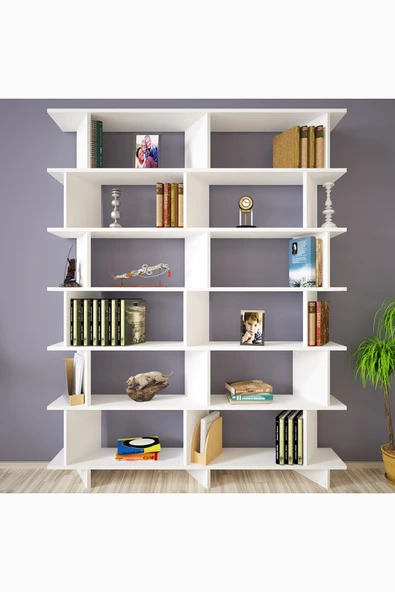 Kalender Dekor Azure-150 Raflı Kitaplık - Resim 2