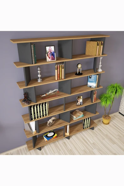 Kalender Dekor Azure-150 Raflı Kitaplık - Resim 3