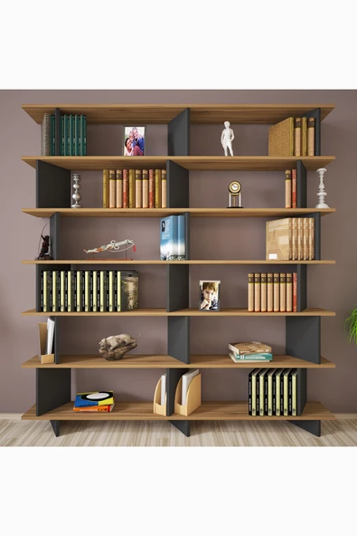 Kalender Dekor Azure-180 Raflı Kitaplık - Resim 2