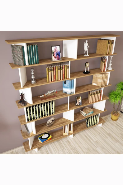 Kalender Dekor Azure-180 Raflı Kitaplık - Resim 3