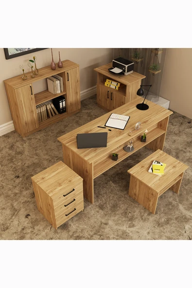 Kalender Dekor Merkür-1-2-3-4-5 Ofis Büro Masası Takımı - Resim 3