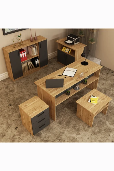 Kalender Dekor Merkür-1-2-3-4-5 Ofis Büro Masası Takımı - Resim 3