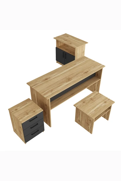 Kalender Dekor Merkür-1-2-3-4 Ofis Büro Masası Takımı - Resim 5