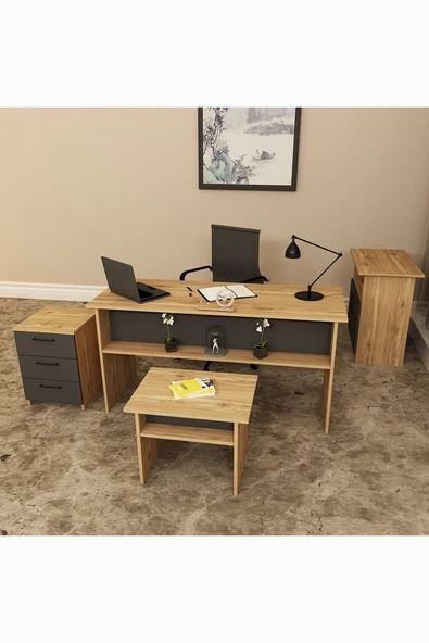 Kalender Dekor Merkür-1-2-3-4 Ofis Büro Masası Takımı - Resim 2