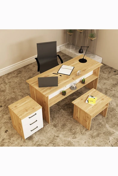 Kalender Dekor Merkür-1-2-3 Ofis Büro Masası Takımı - Resim 3