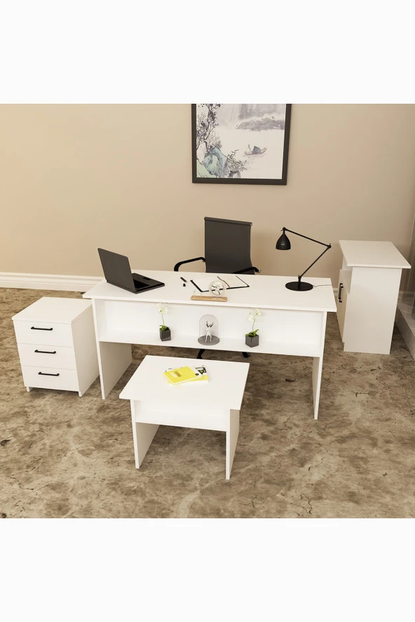 Kalender Dekor Merkür-1-2-3-4 Ofis Büro Masası Takımı - Resim 2