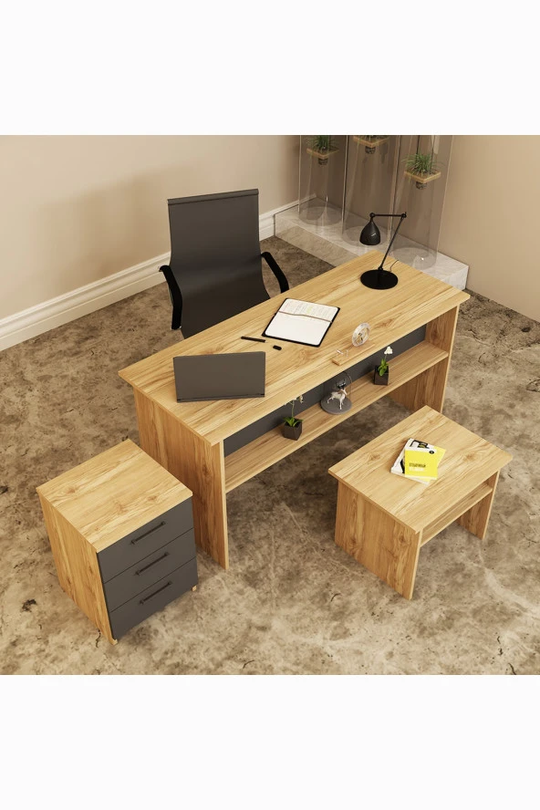 Kalender Dekor Merkür-1-2-3 Ofis Büro Masası Takımı - 2