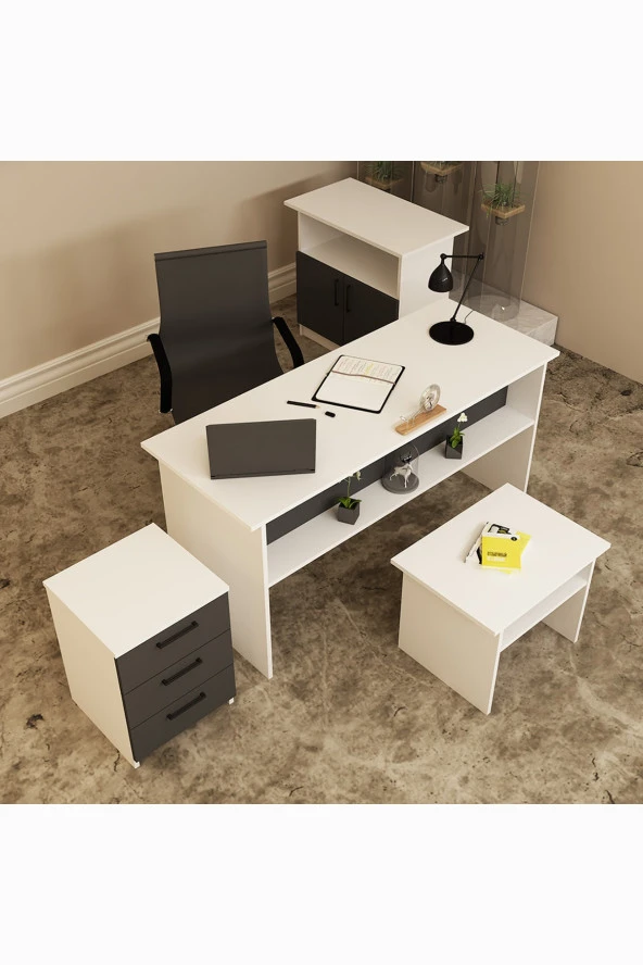 Kalender Dekor Merkür-1-2-3-4 Ofis Büro Masası Takımı - 3