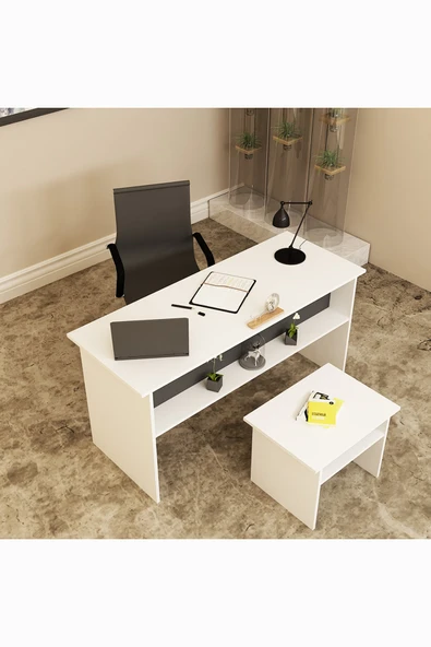 Kalender Dekor Merkür-1-2 Ofis Büro Masası Takımı - Resim 3