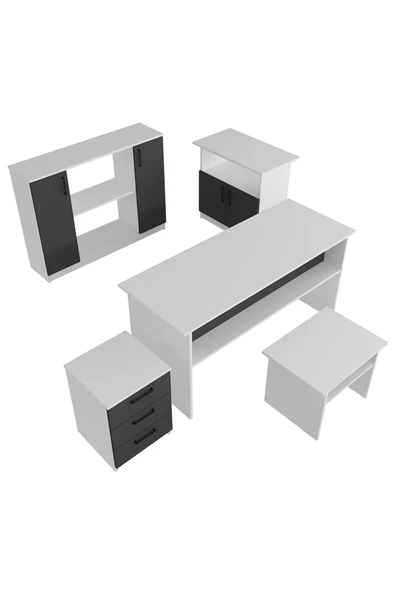 Kalender Dekor Merkür-1-2-3-4-5 Ofis Büro Masası Takımı - Resim 5