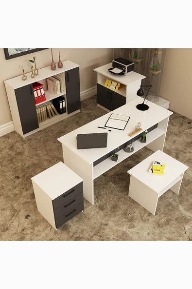 Kalender Dekor Merkür-1-2-3-4-5 Ofis Büro Masası Takımı - Resim 3