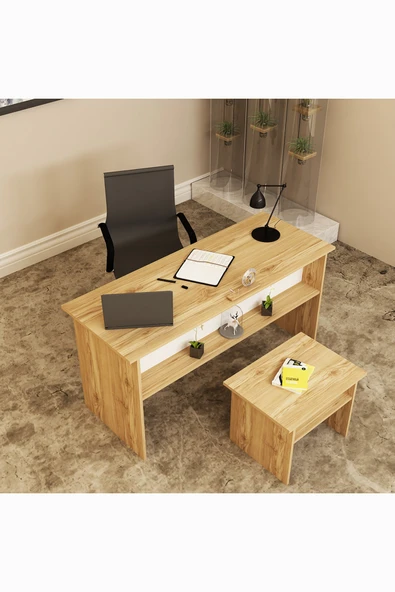 Kalender Dekor Merkür-1-2 Ofis Büro Masası Takımı - Resim 3