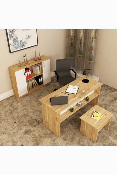 Kalender Dekor Merkür-1-2-5 Ofis Büro Masası Takımı - Resim 3