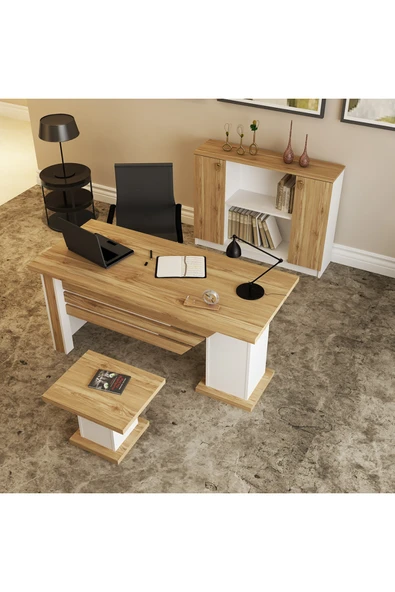 Kalender Dekor Ophira-1-2-4 Ofis Büro Masası Takımı - Resim 3