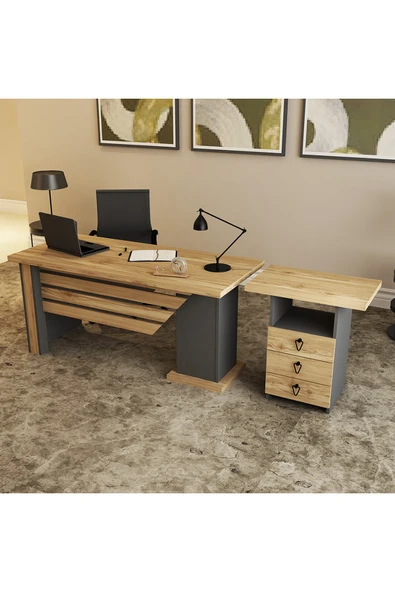 Kalender Dekor Ophira-1-3 Ofis Büro Masası Takımı ürün görseli 1