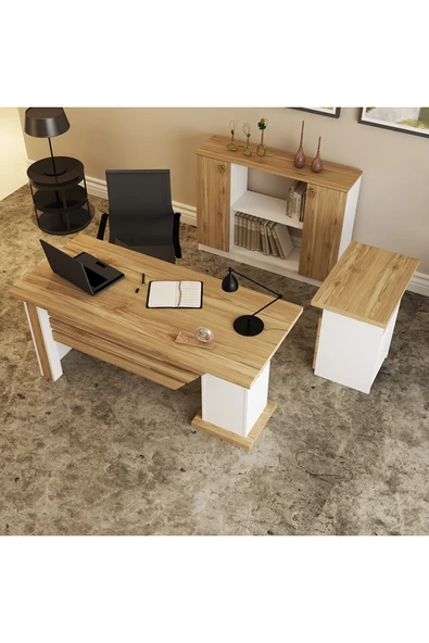 Kalender Dekor Ophira-1-3-4 Ofis Büro Masası Takımı - Resim 3