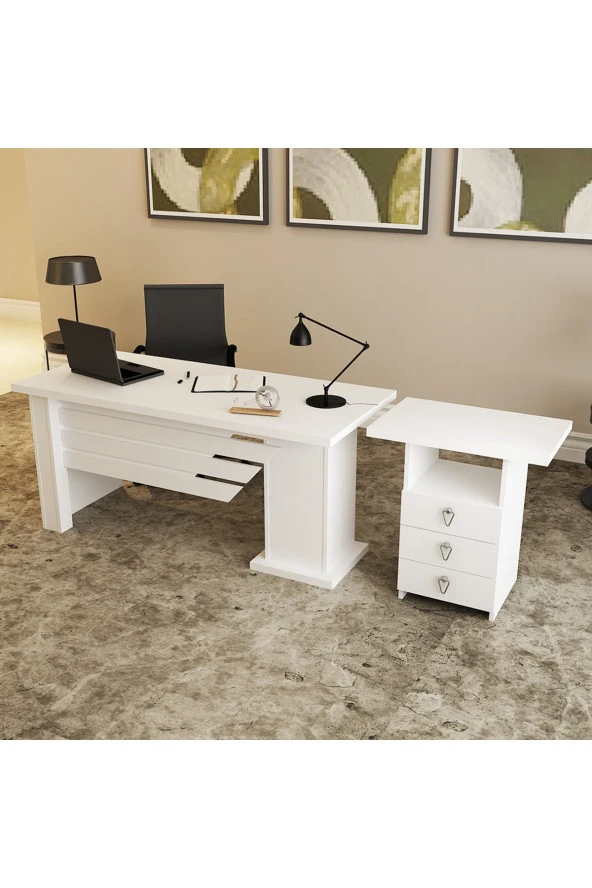 Kalender Dekor Ophira-1-3 Ofis Büro Masası Takımı - 2