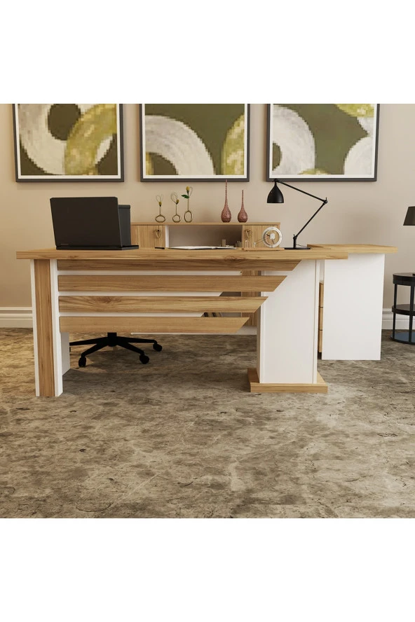 Kalender Dekor Ophira-1-3-4 Ofis Büro Masası Takımı - 1