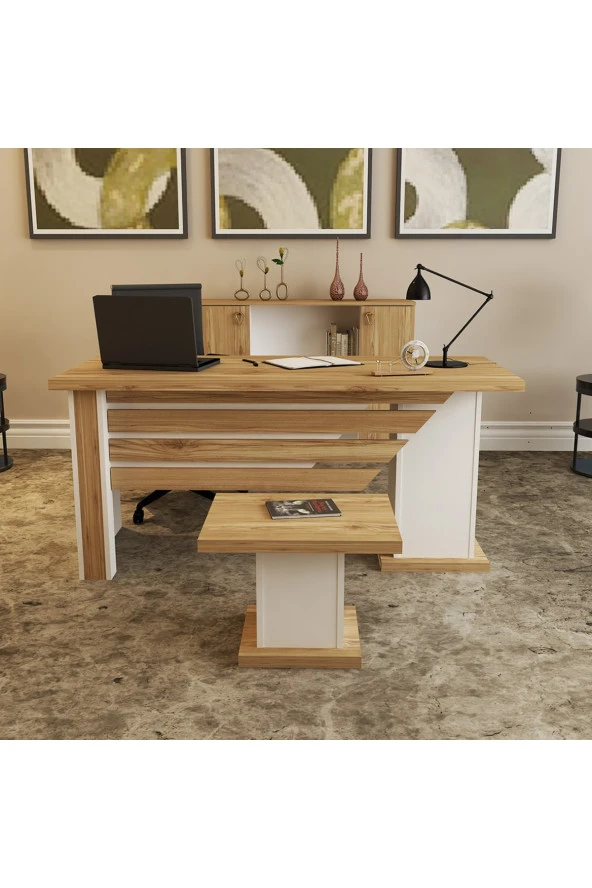 Kalender Dekor Ophira-1-2-4 Ofis Büro Masası Takımı - 2